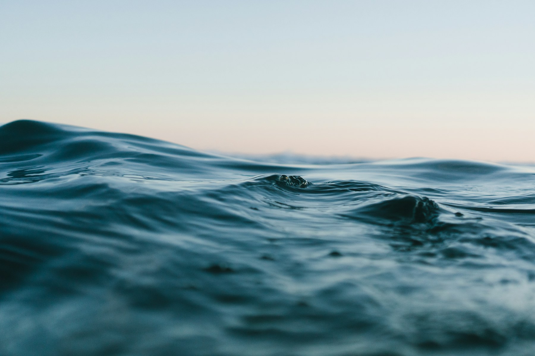 Ocean waves under an open sky